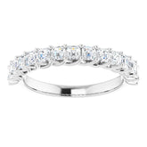 Platinum 1 1/8 CTW Natural Diamond Anniversary Band